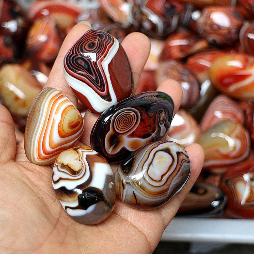 Natural Smooth Agate Stones